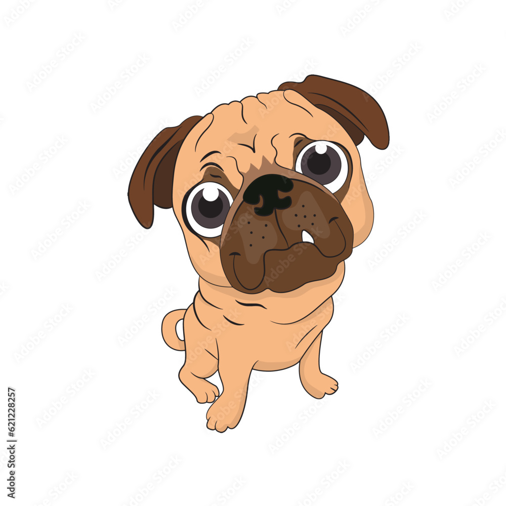illustration vector of cute pitbull illustration vector of cute pitbull