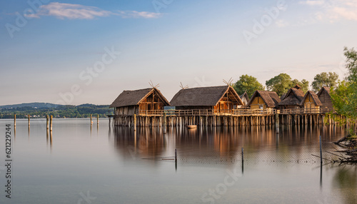 Pfahlbauten in Unteruhldingen am Bodensee; Deutschland