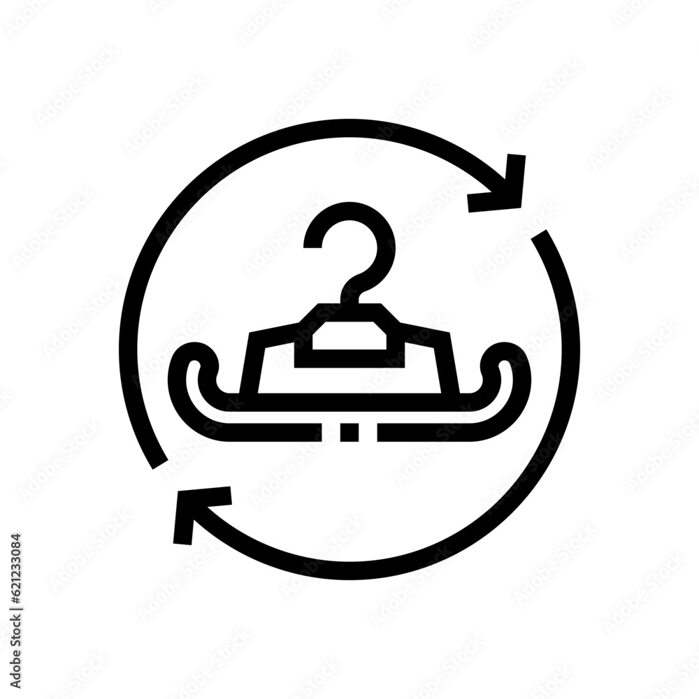 Obraz premium second hand outline icon