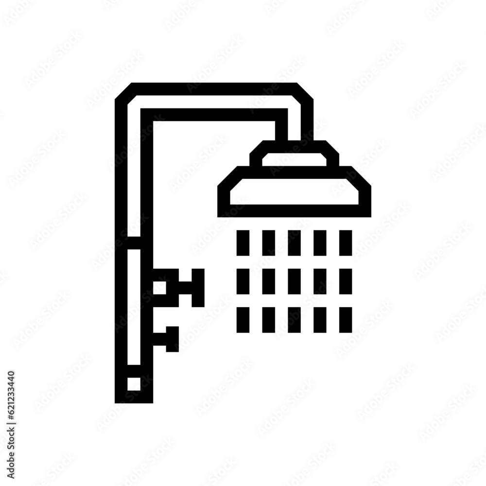 Obraz premium shower outline icon