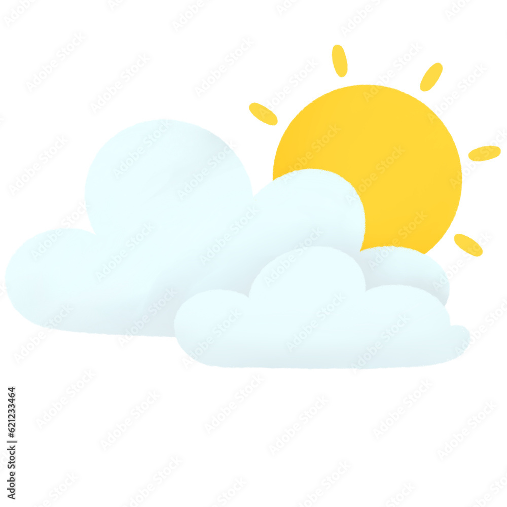 Sun with cloud Sun with cloud