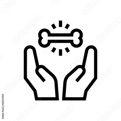 bone outline icon