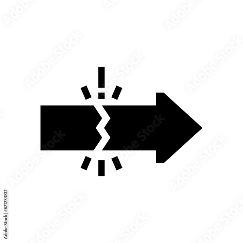 disruption glyph icon