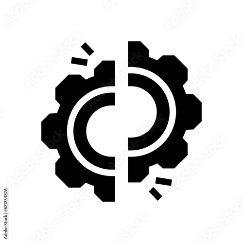 disruption glyph icon
