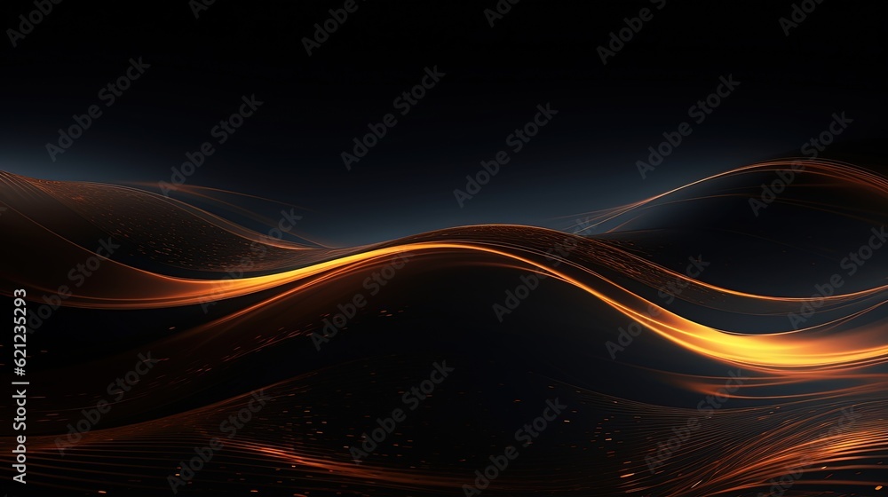 Abstract Light Wavy Background. Generative AI. Abstract Light Wavy Background. Generative AI.