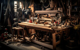 Woodworking Wonderland, Crafting with Precision and Passion. Generative Ai