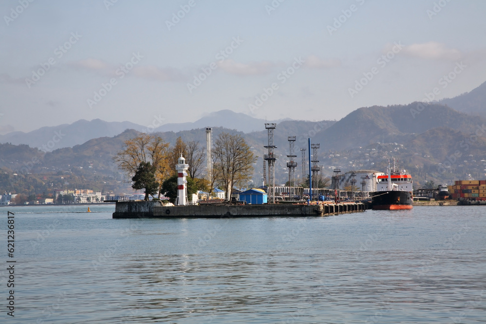 Port in Batumi. Autonomous Republic of Adjara. Georgia
