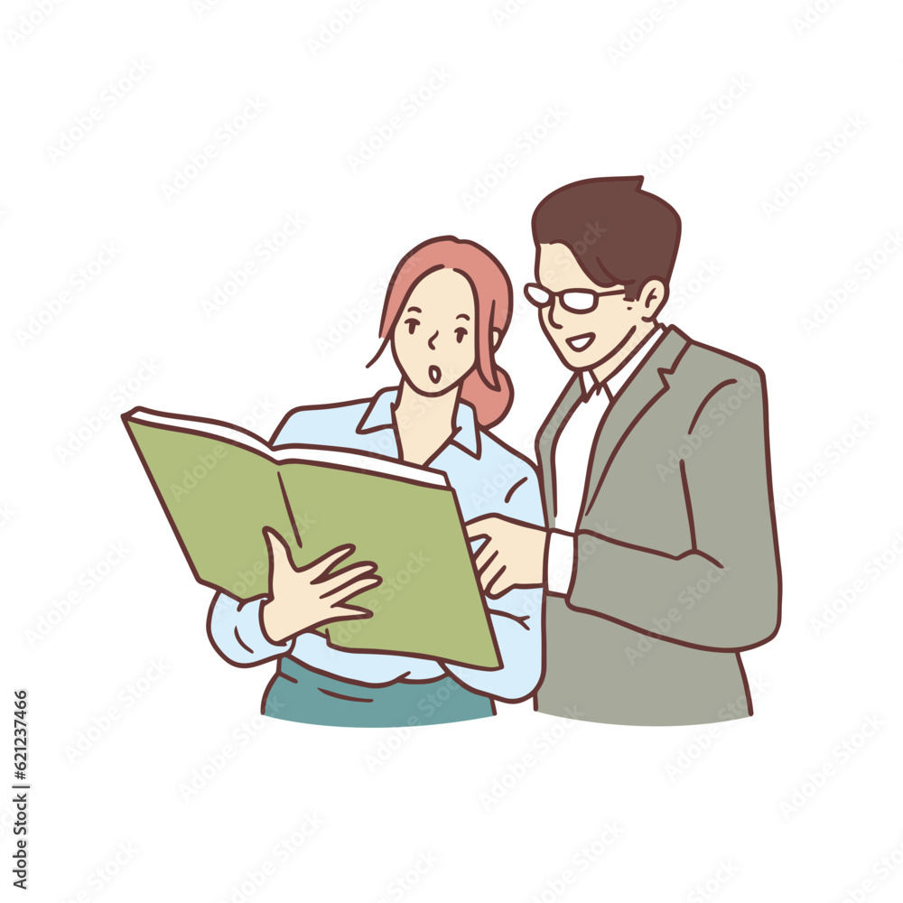Teamwork Business in Hand drawn style Teamwork Business in Hand drawn style