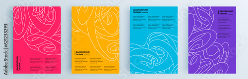 Modern abstract covers set, minimal covers design. Colorful geometric background, vector illustration.