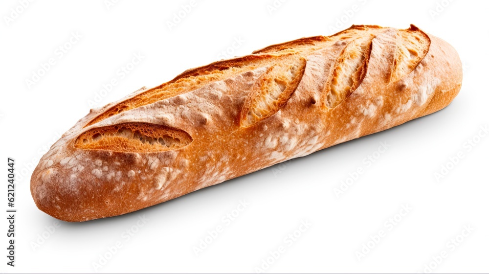 Freshly Baked Multigrain Baguette Perfect for Breakfast and More - High-quality PNG File: Generative AI