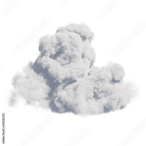 Clouds isolated on transparent background. White cloudiness, mist or smog background.