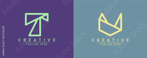 Modern creative minimalist logo design.