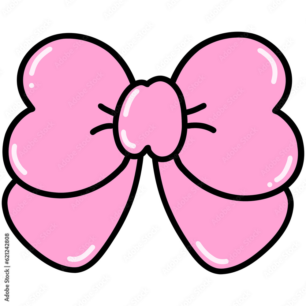 Fototapeta premium pink ribbon bow