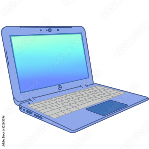 laptop isolated on transparent background