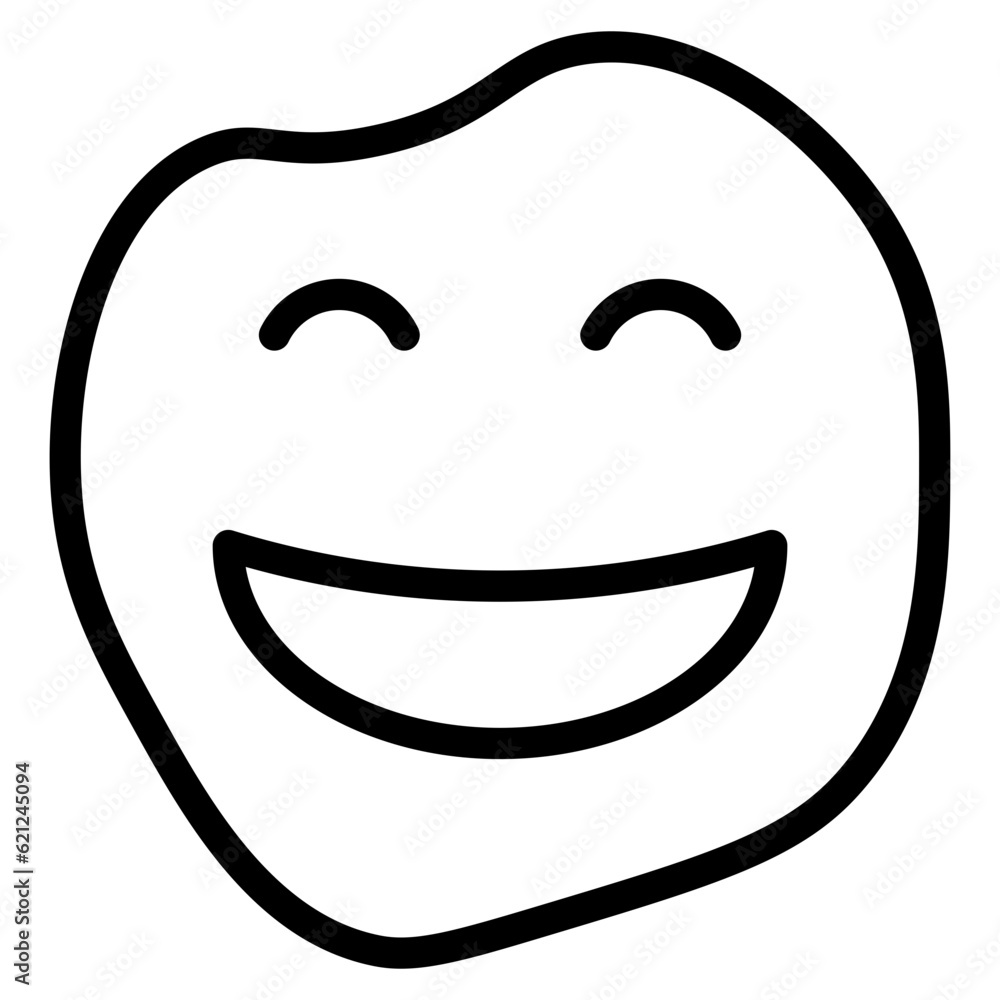 Obraz premium funny emoji line