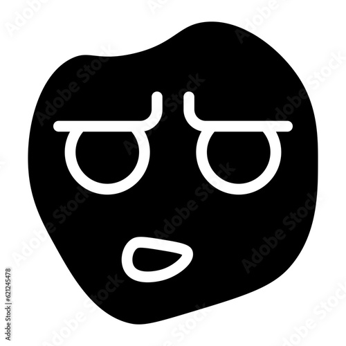 funny emoji glyph 
