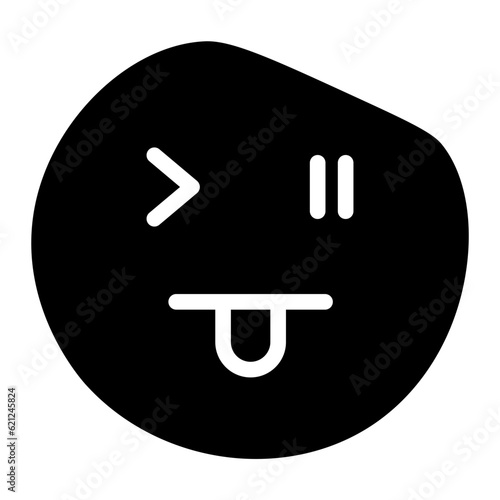 funny emoji glyph 