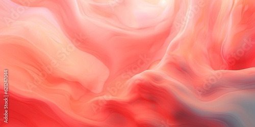 Red fluid watercolor abstract background. AI Generated