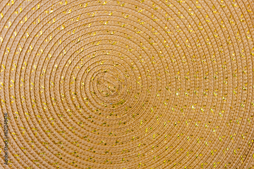 natural straw texture woven mat close-up