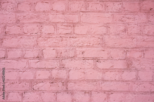brick wall texture painted pink as background