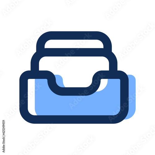 file cabinet filled line icon