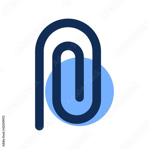 paperclip filled line icon