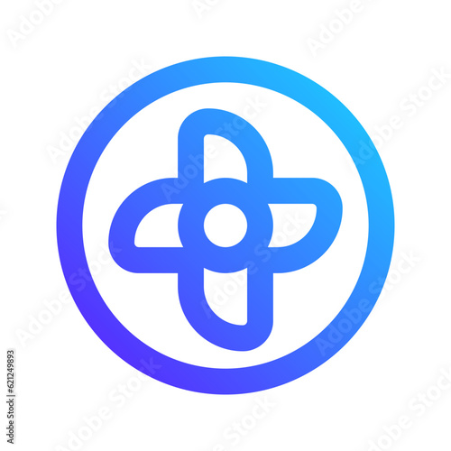 fan gradient icon