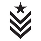 military rank icon vector