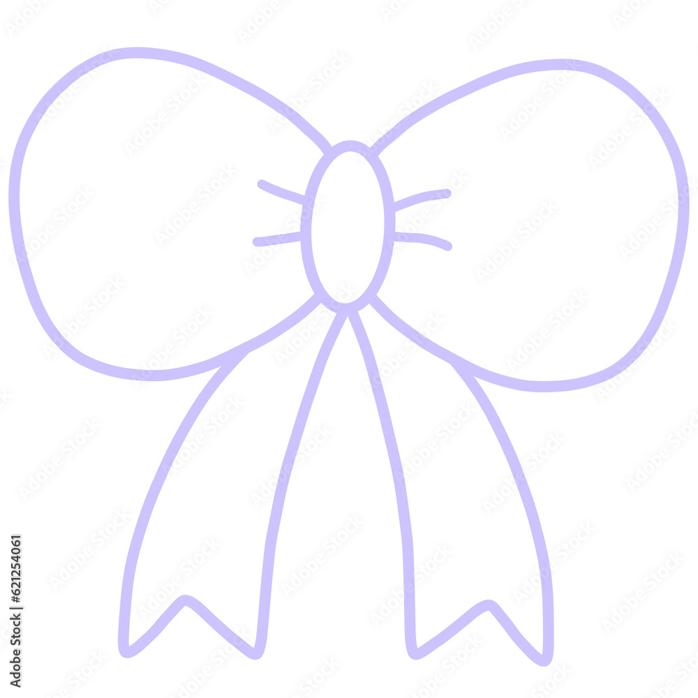 Purple ribbon bow Purple ribbon bow