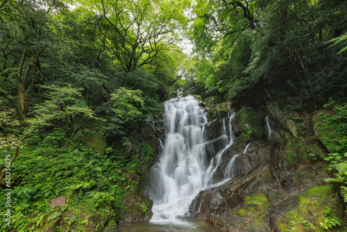 福岡県にあるマイナスイオンたっぷりの滝（糸島 白糸の滝）