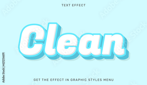 Clean editable text effect in 3d style. Text emblem for advertising, branding, business logo