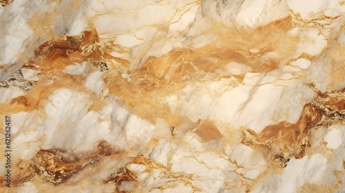 Elegant Marble Texture in champagne Colors. Luxury panoramic Background. 