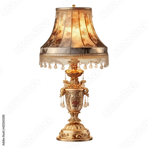 royal bed lamp isolated on transparent background