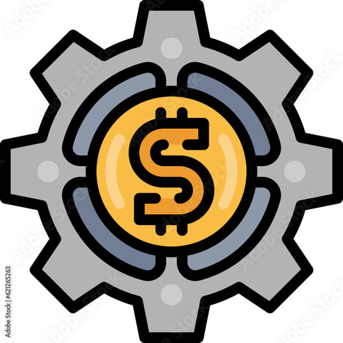 econometric filled outline icon