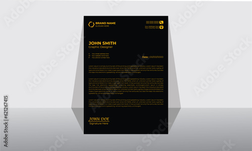 Luxury Business Letterhead Design photo