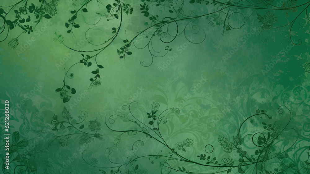 Obraz premium Green Wallpaper Background Image | Generative AI