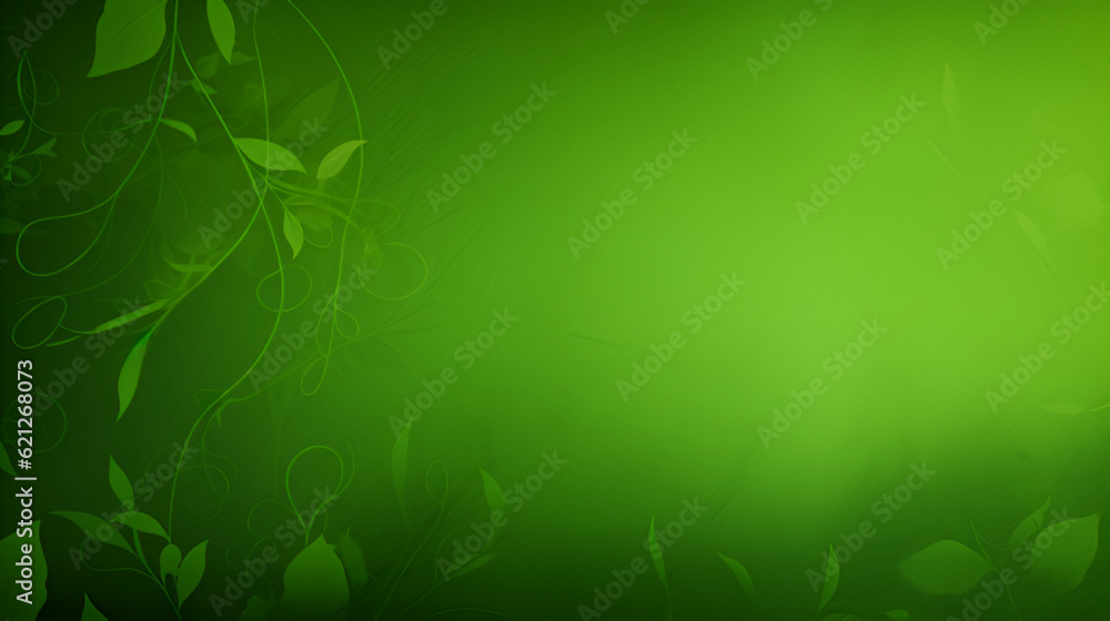 green floral background | Generative AI