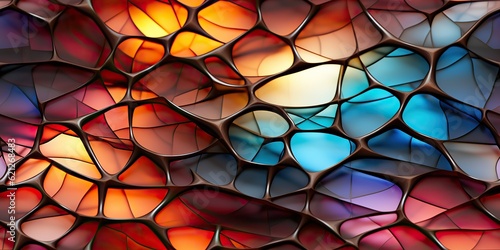 Fototapeta Naklejka Na Ścianę i Meble -  AI Generated. AI Generative. Geometric abstract ceramic art cement granite stone pattern texture background decoration. Graphic Art