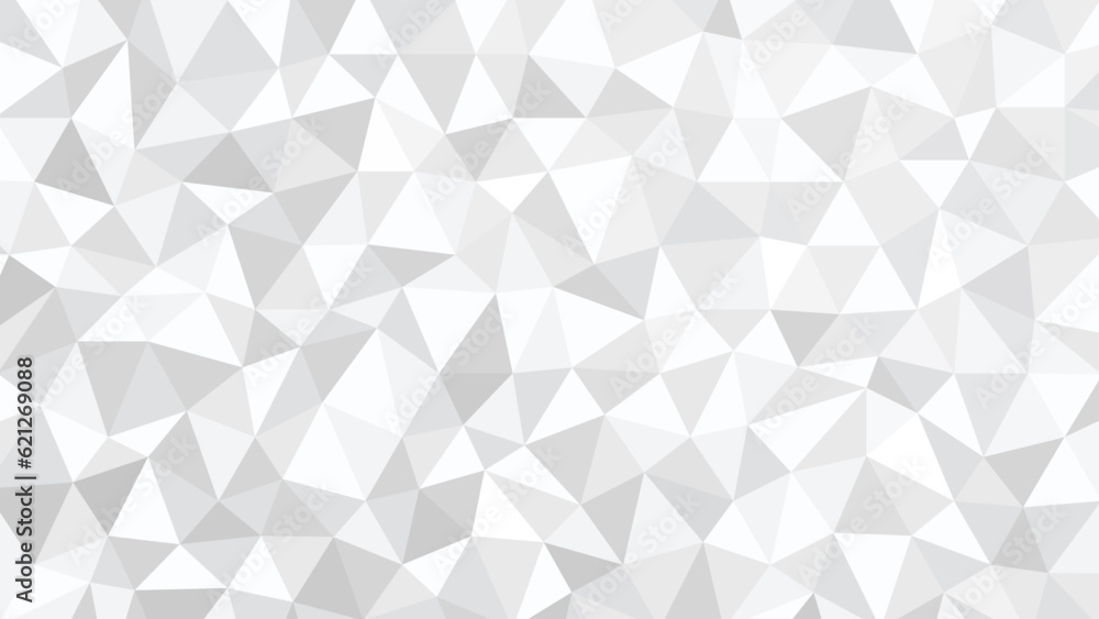 Abstract grey low poly, triangle mosiac  background vector. - obrazy, fototapety, plakaty 