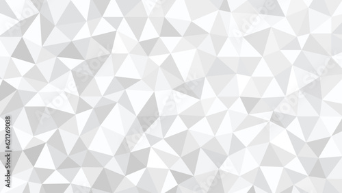 Abstract grey low poly paper, gray polygon triangle mosaic background vector. photo