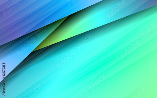Papercut background banner blue color background vector