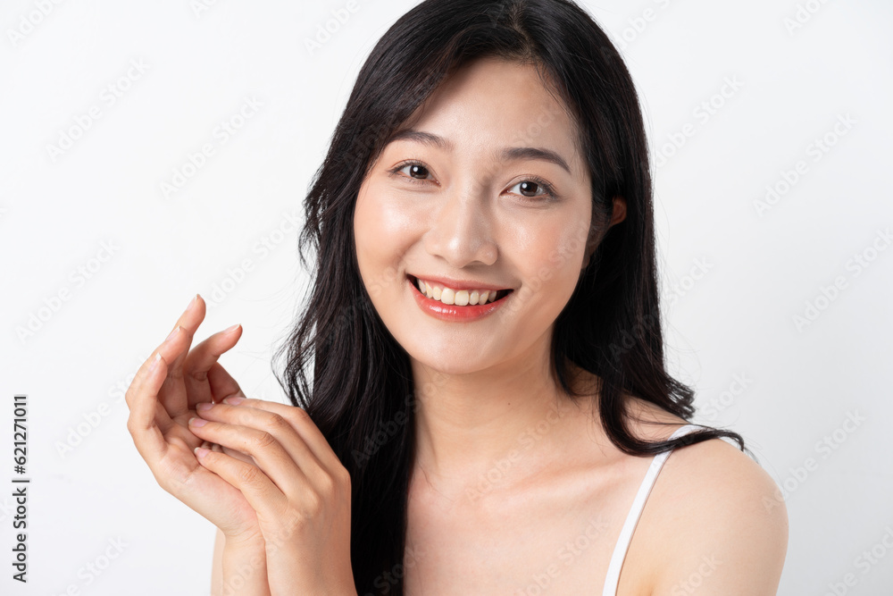 beautiful asian woman portrait on white background beautiful asian woman portrait on white background