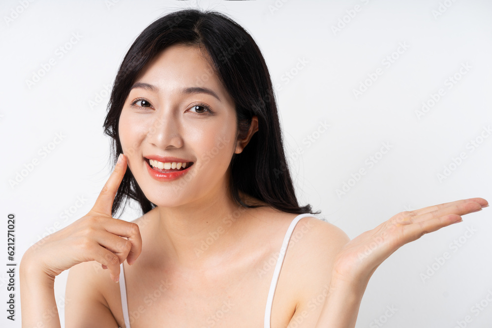 beautiful asian woman portrait on white background beautiful asian woman portrait on white background