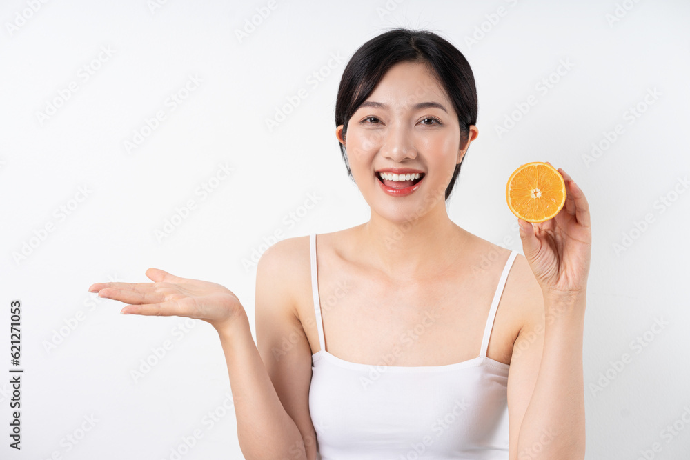 beautiful asian woman portrait on white background beautiful asian woman portrait on white background
