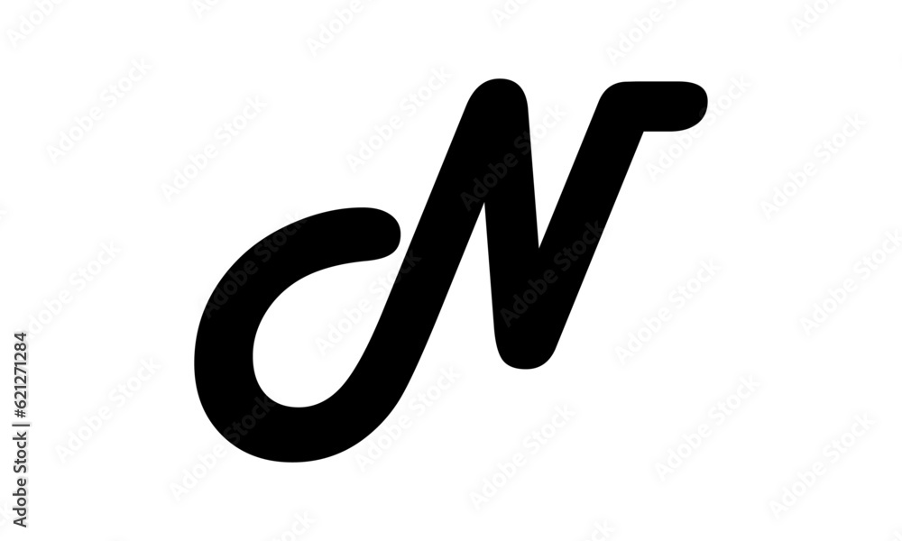 Simple and modern letter N initials logo design Simple and modern letter N initials logo design