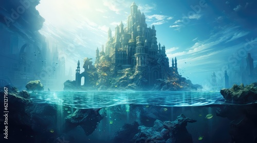 Atlantis the lost underwate city Art