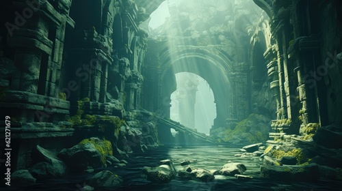 Atlantis the lost underwate city Art