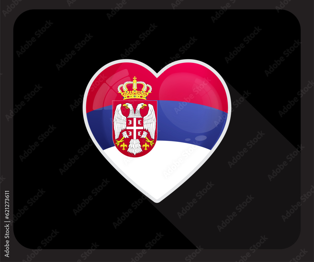 Serbia Love Glossy Pride Flag Icon
Serbia Love Glossy Pride Flag Icon