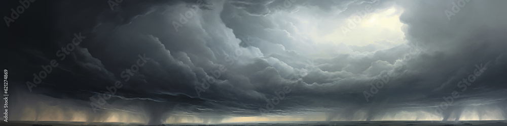 Extraordinary fantastic Sky clouds above the ground, landscape Extraordinary fantastic Sky clouds above the ground, landscape