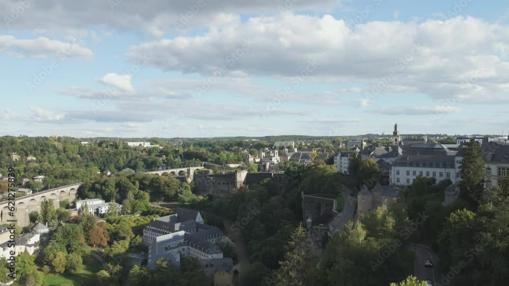 A stone arched bridge adds to the charm of Luxembourg A stone arched bridge adds to the charm of Luxembourg